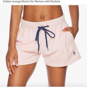 U.S. Polo Assn. Light Pink Knit Shorts with Navy Label